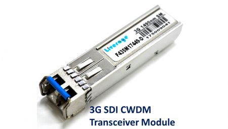 Modulo trasmettitore ricevitore 3G SDI CWDM - Modulo trasmettitore ricevitore 3G SDI CWDM
